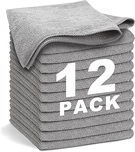 Gray Microfiber Cleaning Cloth